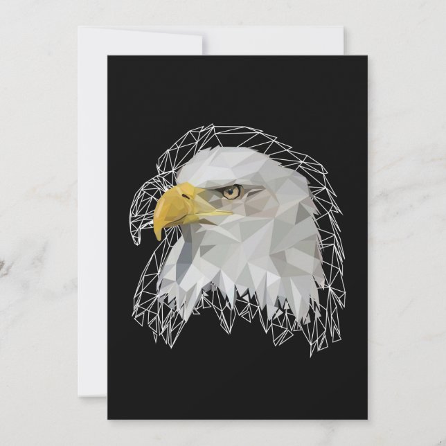 Eagle Lowpoly Save The Date (Front)
