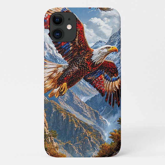 Eagle majestic flying bird aesthetic wildlife Case-Mate iPhone case (Back)