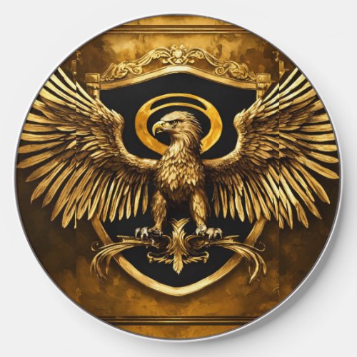 Eagle Majesty Collection Striking Logo_Printed  Wireless Charger