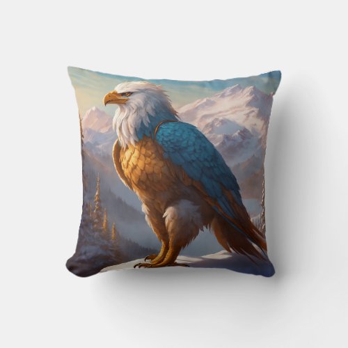 Eagle Majesty Striking Pillow Art for Nature 
