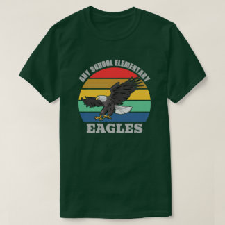 Eagle Mascot School Customizable Template T-Shirt