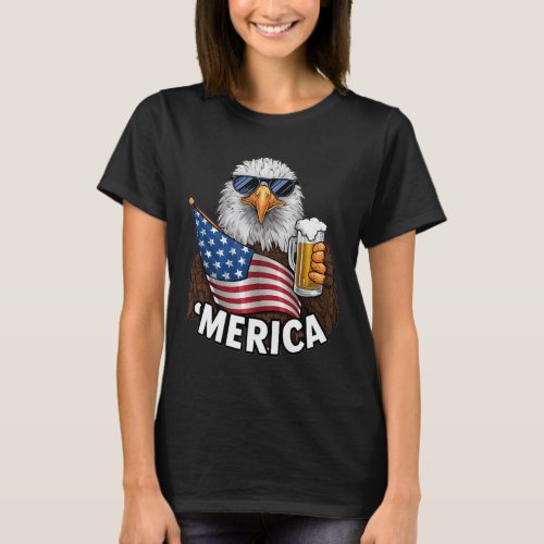 Eagle merica 4th Of July  T_Shirt