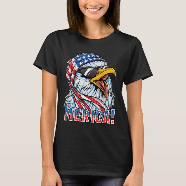 Eagle Merica T Shirt 4th Of July Merica Men Boys A (Front)