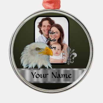 Eagle Metal Ornament by photogiftz at Zazzle