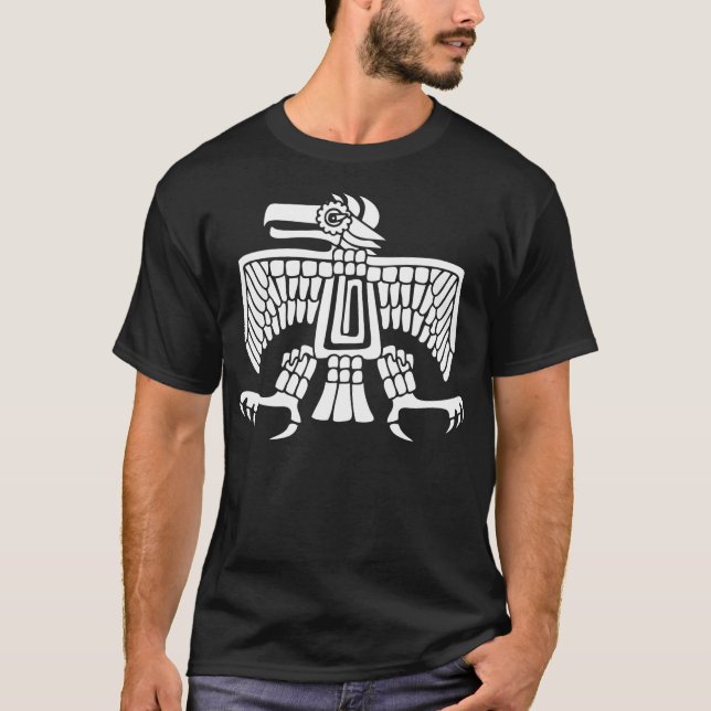 Eagle, Mexican hieroglyph(Maya) T-Shirt (Front)
