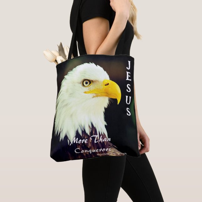  Eagle More Than Conquerors Tote Bag (Close Up)