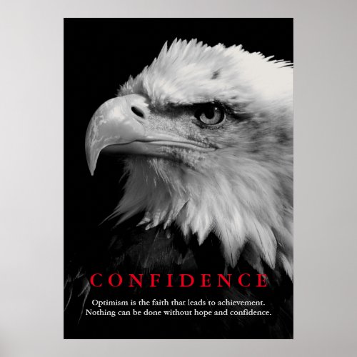 Eagle Motivational Confidence Quote Poster