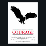 Eagle Motivational Courage Pop Art Inspirational Poster<br><div class="desc">Freedom & Courage Motivational  Eagles Images - Fearsome Patriotic Eagle - Pop Art Syle American Eagle Landing Image - Sephia Brown Tones Watercolor Effect American Bald Eagle - Fearless American Bald Eagle: Flying American Eagle Pictures - The bald eagle is the national bird and symbol of the USA.</div>