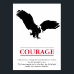 Eagle Motivational Courage Pop Art Inspirational Poster<br><div class="desc">Freedom & Courage Motivational  Eagles Images - Fearsome Patriotic Eagle - Pop Art Syle American Eagle Landing Image - Sephia Brown Tones Watercolor Effect American Bald Eagle - Fearless American Bald Eagle: Flying American Eagle Pictures - The bald eagle is the national bird and symbol of the USA.</div>