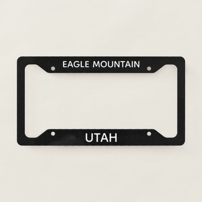 Eagle Mountain License Plate Frame (Front)