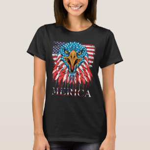 Eagle Mullet 4th Of July USA American Flag Merica T-Shirt
