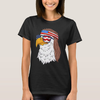 Eagle Mullet Merica 4th Of July American Flag T-Shirt