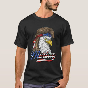 Eagle Mullet Merica Men 4Th Of July American Flag T-Shirt