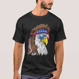 Eagle Mullet Sunglasses American Flag Usa 4th Of J T-Shirt