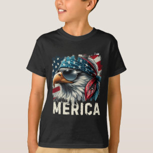 Eagle Mullet Sungles Merica 4th Of July Usa Americ T-Shirt