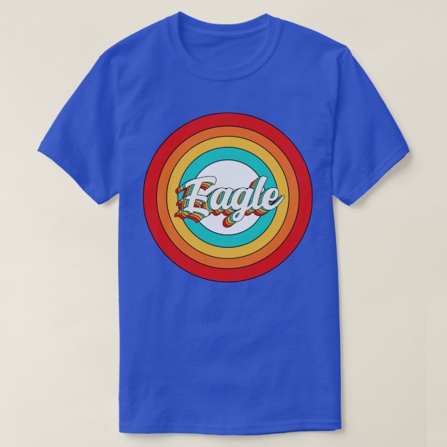 Eagle Name Shirt Vintage Eagle Circle (Design Front)