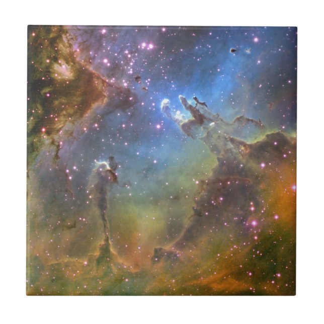 Eagle Nebula Ceramic Tile (Front)