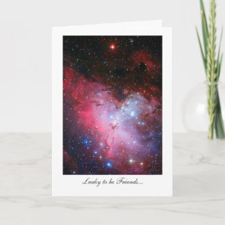 Eagle Nebula, Messier 16 - Lucky to be Friends Card