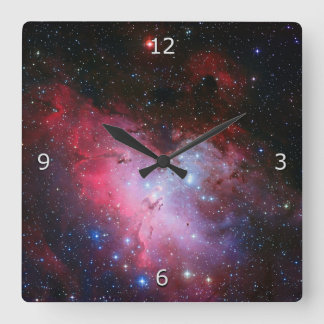 Eagle Nebula, Messier 16 Square Wall Clock