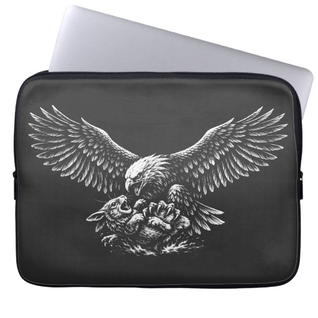 Eagle of Ashes by BurnsInHell Laptop Sleeve (Front)