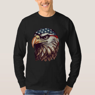 Eagle Of Freedom Merica Patriotic USA Flag 4th of  T-Shirt