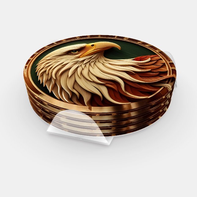 Eagle of strength and freedom coaster set (Set)