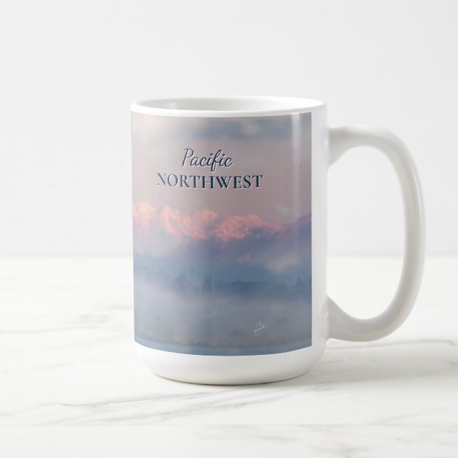 Eagle Olympic Mountains Pacific Northwest Travel Coffee Mug (Right)