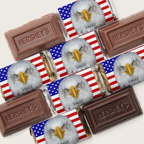 Eagle on American Flag Hershey's Miniatures