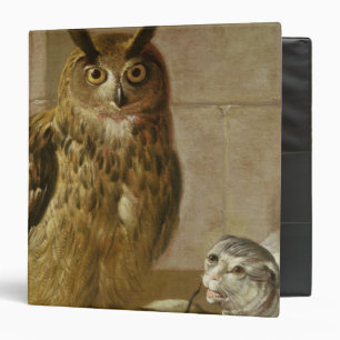 Eagle Owl and Cat with Dead Rats Binder