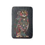 eagle owl dark bath mat