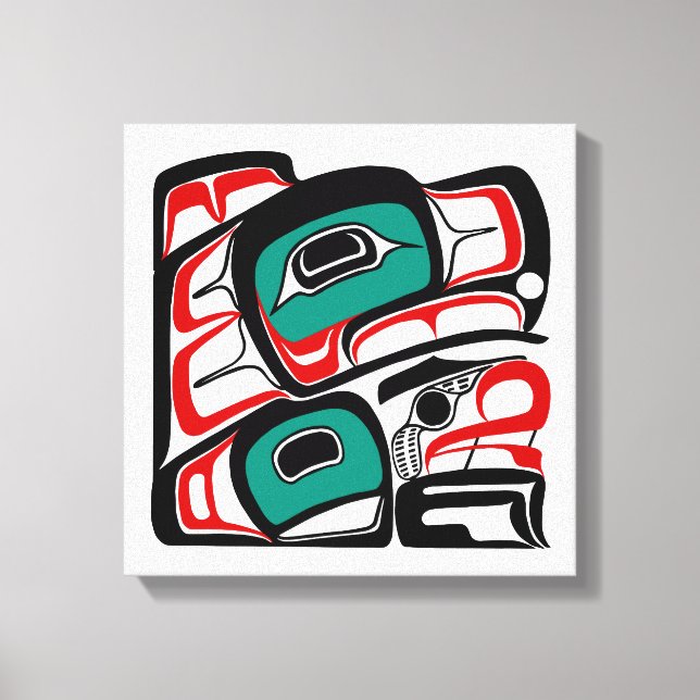 Eagle - Pacific Northwest Coast Formline Design Canvas Print (Front)