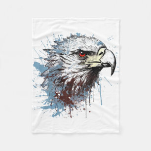 Eagle painting  fleece blanket