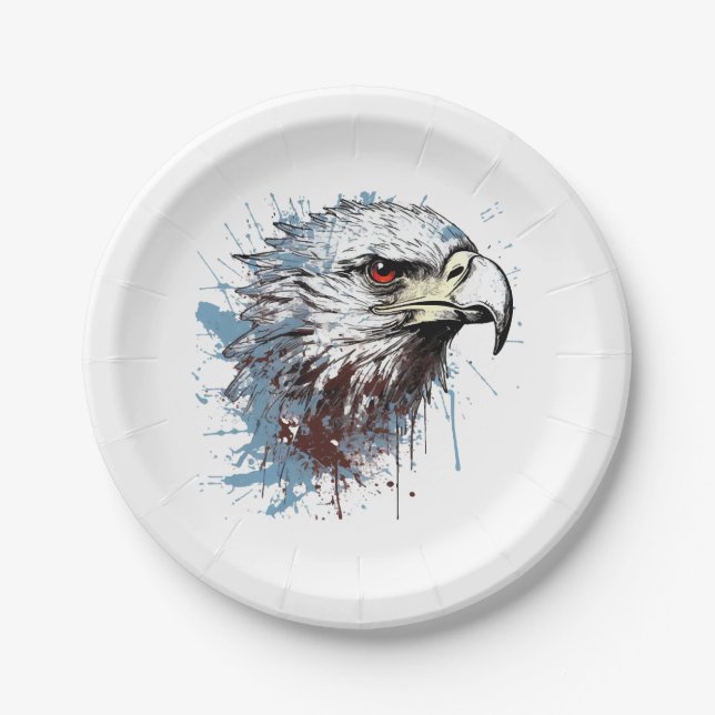 Eagle painting  paper plates (Front)