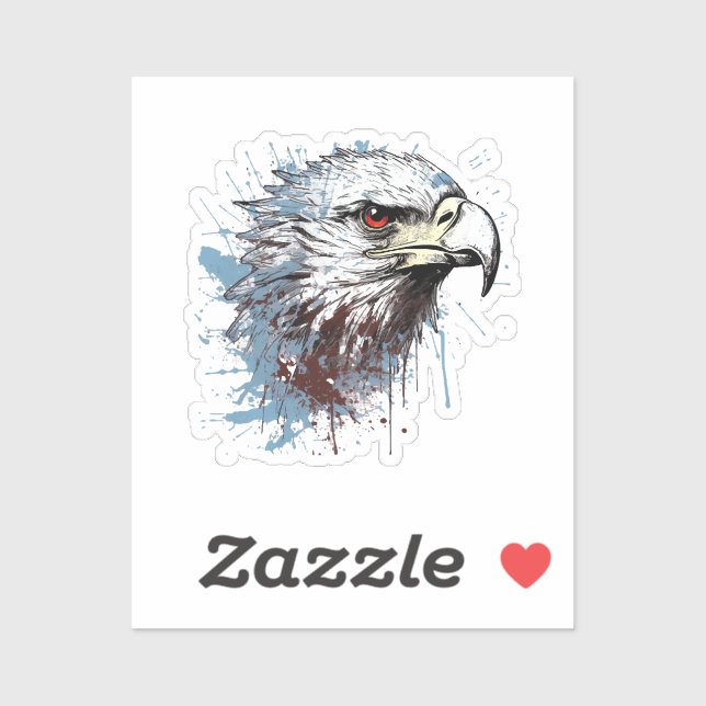 Eagle painting  sticker (Sheet)