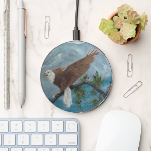 Eagle Painting Wireless Charger