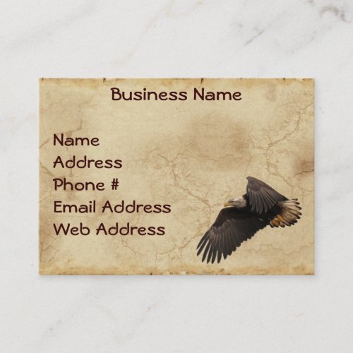Eagle Parchment_effect Business Cards