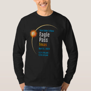 Eagle Pass Texas TX Total Solar Eclipse 2024 1 T-Shirt