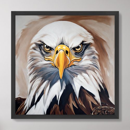 eagle pating framed art