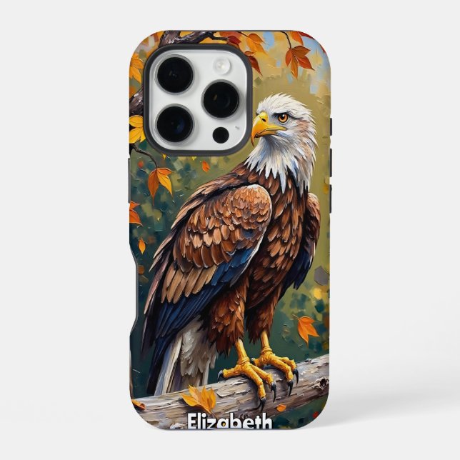 Eagle Perch, Autumn Splendor Iphone Case (Back)