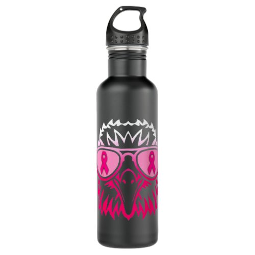 Eagle Pink Ribbon Sunglasses Warrior Breast Cancer Stainless Steel Water Bottle
