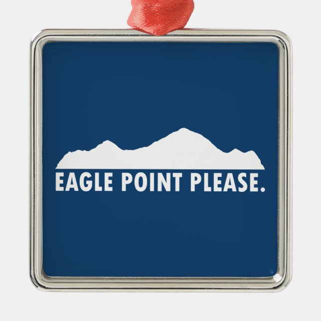 Eagle Point Please Metal Ornament (Front)