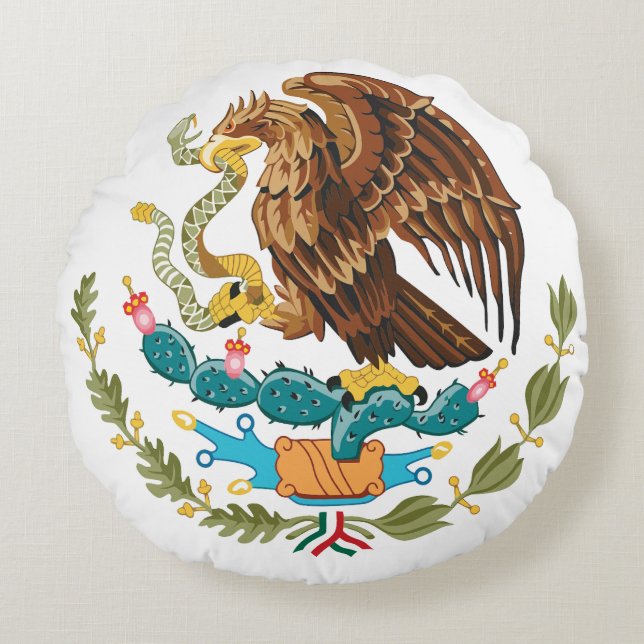 Eagle Poster Round Pillow (Front)