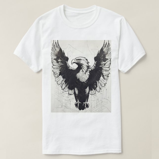Eagle Print Tshirt  (Design Front)