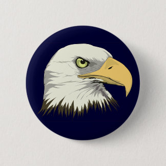 Eagle Profile Pinback Button