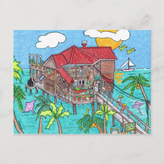 Eagle Ray's Bar and Grill postcard