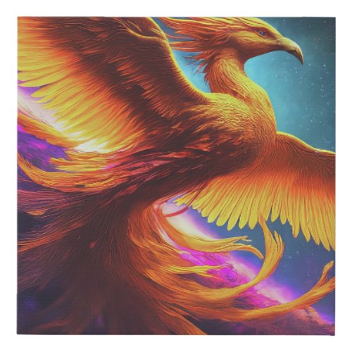 Eagle Reborn Faux Canvas Print