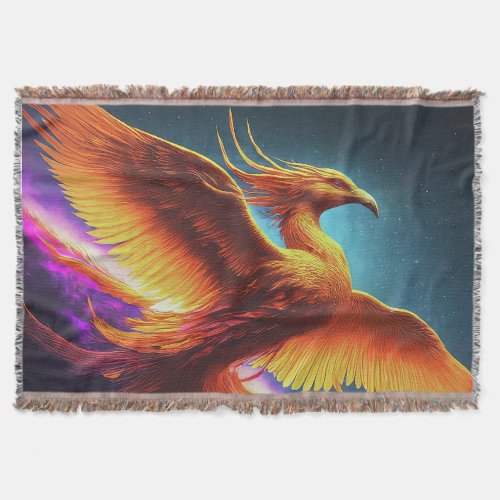 Eagle Reborn Throw Blanket