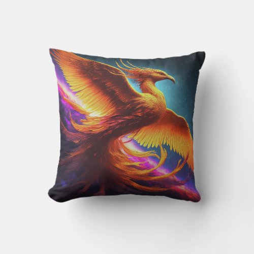 Eagle Reborn Throw Pillow