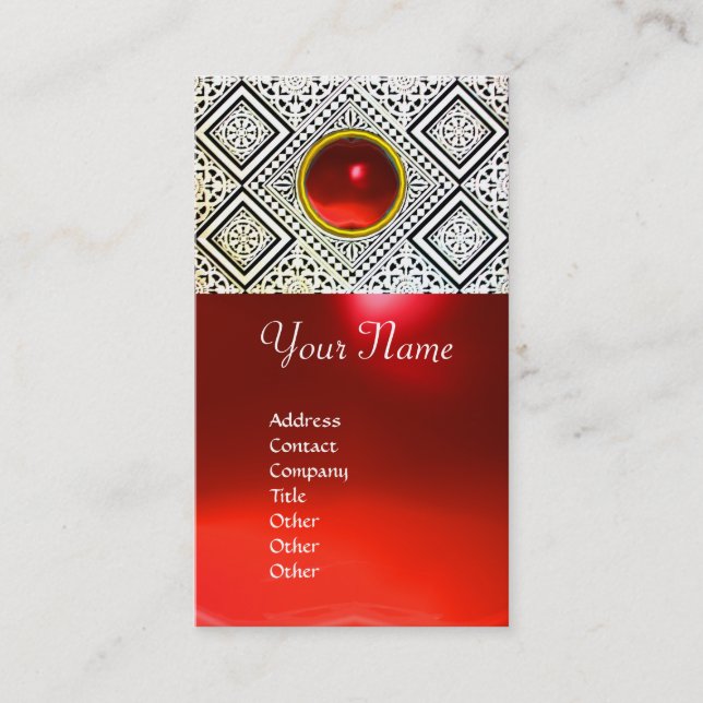 EAGLE ,Red ruby Business Card (Front)
