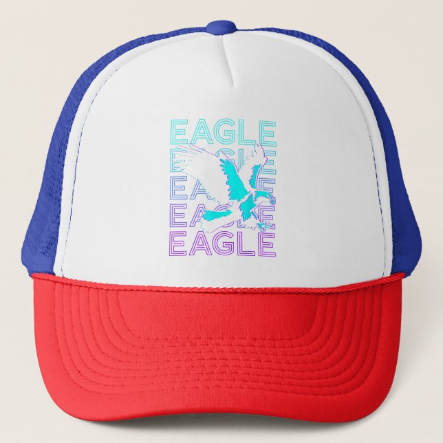 Eagle Retro  Trucker Hat (Front)
